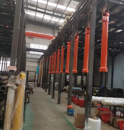 Cylinder barrel paint line